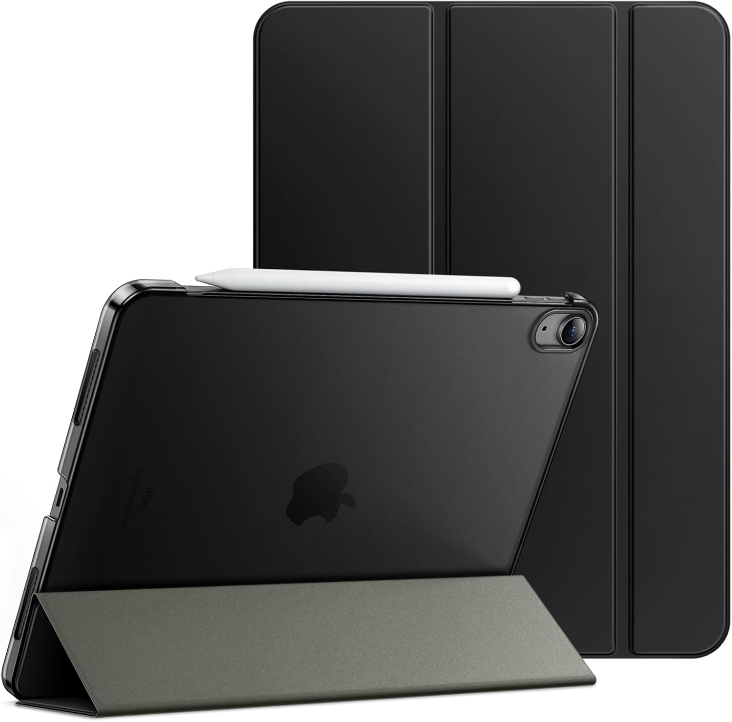 JETech Case ONLY for iPad Air 11-Inch M4/M3/M2 (2026/2025/2024), iPad Air 5/4 (2022/2020 5th/4th Generation 10.9-Inch), Slim Stand Hard Back Shell Cover with Auto Wake/Sleep (Black)