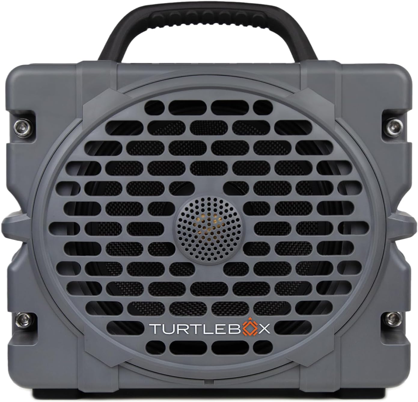 Turtlebox Grande: Loud! Outdoor Portable Bluetooth 5.4 Speaker | Rugged, Waterproof, Ultra-Portable | Plays to 126db, Deep Bass, Shockproof, Unlimited Pairing for Full Stereo Experience, Gray