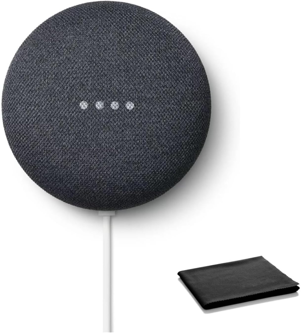 Google Nest Mini Bluetooth Speaker, Japan Model, Multi Language with English Compatibility Assistant (2nd Gen) Charcoal (Renewed)