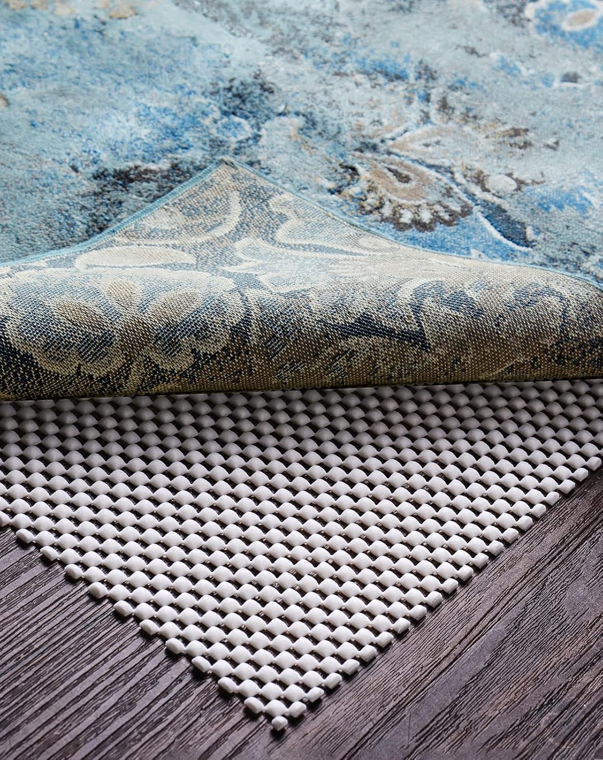 Veken Rug Gripper Pad for Hardwood Floors, Thick Non Slip Rug Pads for Area Rugs, Rug Grippers for Tile Floors, Under Carpet Anti Skid Mat, Keep Your Rugs Safe and in Place, 2×3 Ft
