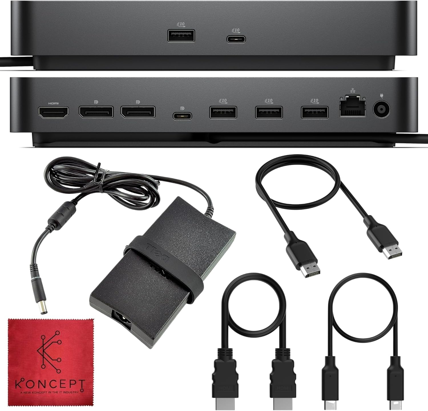 WD25 Dell Pro Dock USB-C Docking Station – with 100W Power, Dual 4K Display Support, HDMI, DP & USB-C Cables – 3 Year Warranty